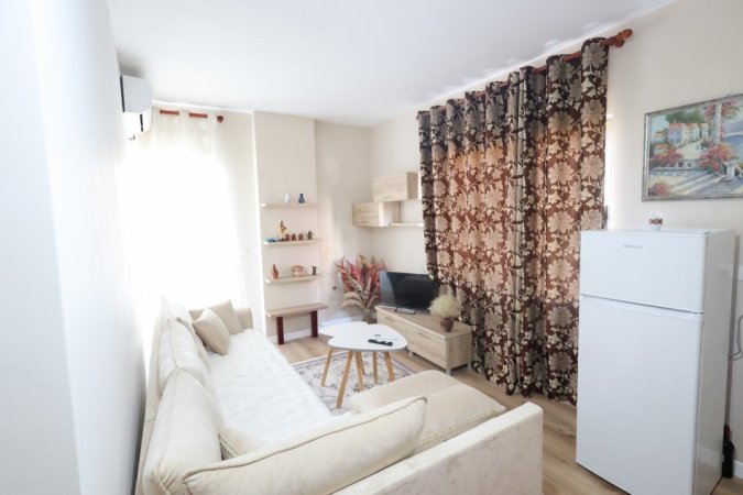 Tirane, jepet me qera apartament 1+1 Kati 4, 65 m² 362 € (Fresku.)
