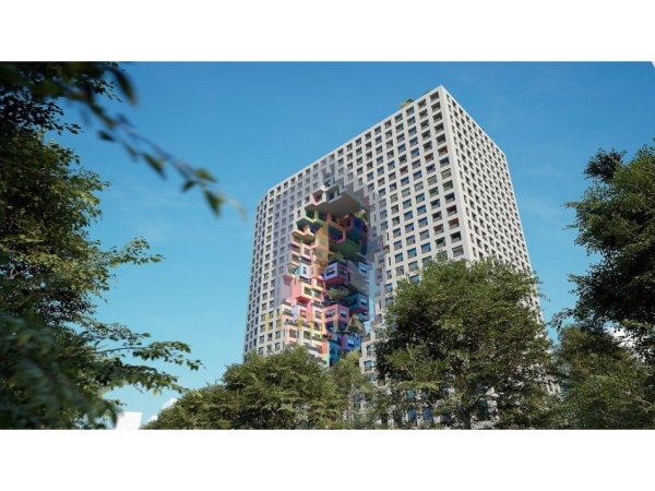 Tirane, shitet apartament 2+1 Kati 19, 109 m² (Tirana Boulevard)