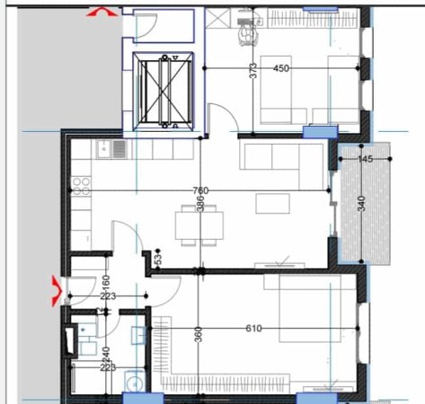 Tirane, jepet me qera apartament 2+1 Kati 5, 108 m² 120.000 € (Paskuqan)