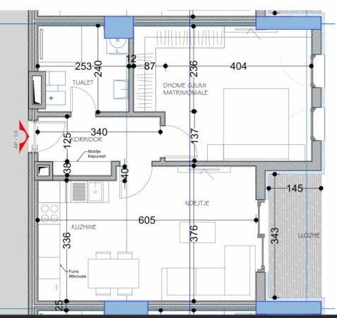 shes apartament 1+1 Kati 2, 74 m² 82.000 € (Paskuqan)