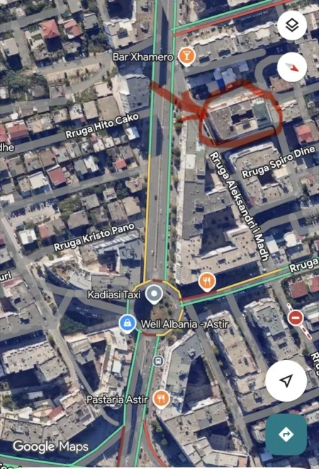 Tirane, shitet garazh | post parkimi Kati -1, 18 m² (Astir, Rruga Aleksandri i Madh)