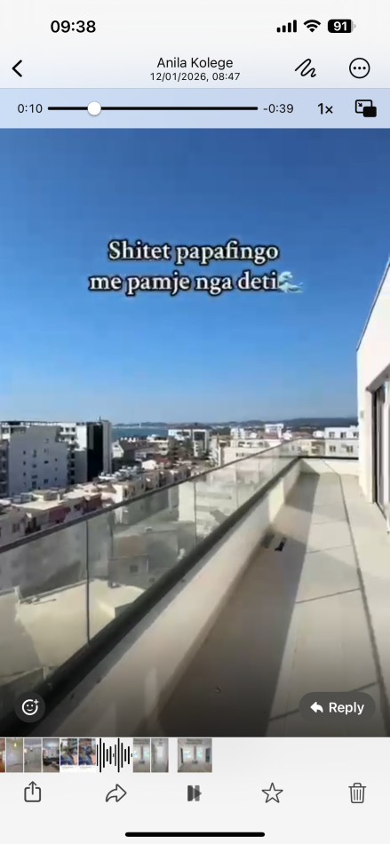 Durres, shitet apartament+verande | Penthouse 2+1+Aneks+Ballkon Kati 8, 830.000 € (Qerret)