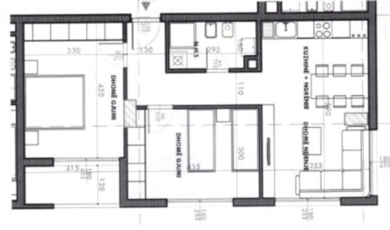 Tirane, shitet apartament 2+1 Kati 11, 87 m² 135.320 € (Fusha e Aviacionit.)