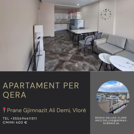 Vlore, jepet me qera apartament 1+1 Kati 7, 76 m² 400 € (Pranë Conad, Ismail Qemali, Vlorë)