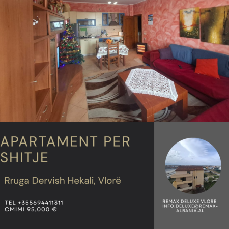 Vlore, shitet apartament 2+1 Kati 3, 87 m² 95.000 € (Rruga Dervish Hekali, Vlorë)