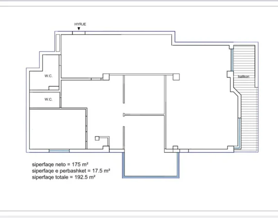 Tirane, shitet apartament 1+1 Kati 1, 192 m² 640.000 € (BLLOKU)