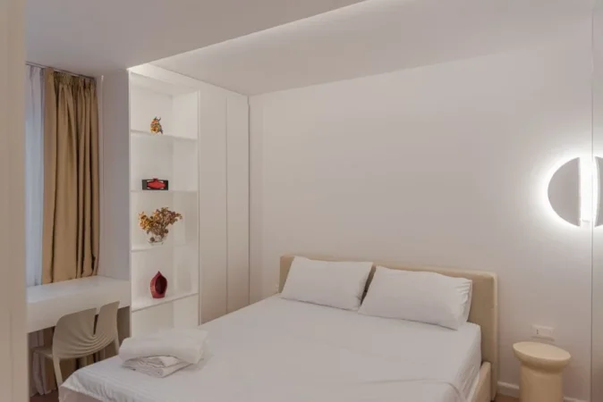 Tirane, jepet me qira apartament 1+1 Kati 12, 70 m² 600 € (Stacioni i Trenit)