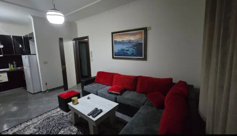 Tirane, jepet me qera apartament 1+1+Ballkon Kati 4, 550 € (Liqeni i Thatë)
