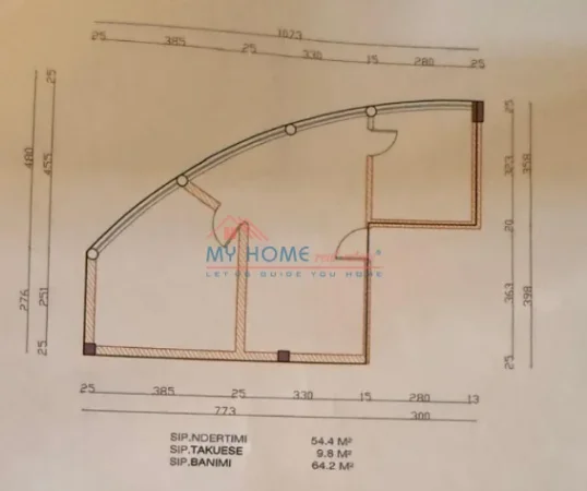Tirane, shitet apartament 1+1+Ballkon Kati 1, 64 m² 95.000 € (Rruga Dalip Topi)