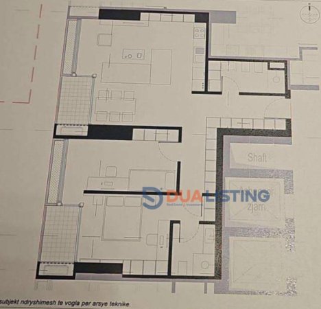 Tirane, shes apartament 2+1+Aneks+Ballkon Kati 14, 126 m² 233.280 € (Lion Park 2 , Rruga Dritan Hoxha)