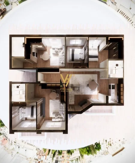 Tirane, shitet apartament 1+1+Ballkon Kati 4, 60 m² 98.450 € (DEPO E UJIT, QYTET STUDENTI)