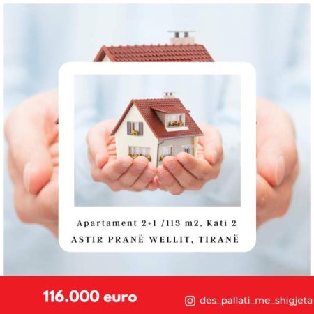 Tirane, shitet apartament 2+1+BLK Kati 2, 100 m² 116.000 Euro (Astir, Tirane)