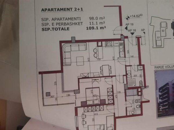 Tirane, ofert apartament 2+1+BLK Kati 4, 109 m² 150.000 Euro (Aleksander Moisiu)