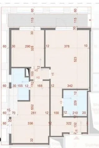Tirane, shes apartament 2+1 Kati 15, 121 m² 266.800 € (Rruga Asim Vokshi)