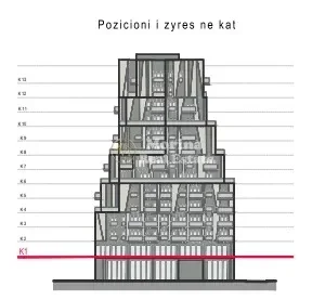 Tirane, jepet me qera ambjent biznesi Kati 0, 61 m² 1.300 € (Rruga e Barrikadave)