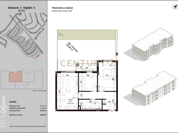 Tirane, shitet apartament 2+1 Kati 1, 92 m² 235.000 € (Liqeni Farkes)