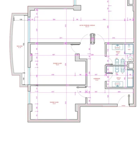 Tirane, jepet me qera zyre Kati 2, 131 m² 2.200 € (Përballë Coin, Tiranë)