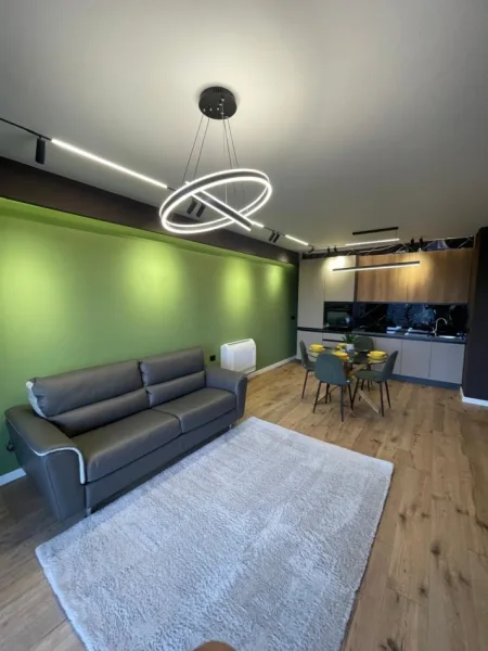 Tirane, jepet me qera apartament 2+1 Kati 9, 75 m²1300€