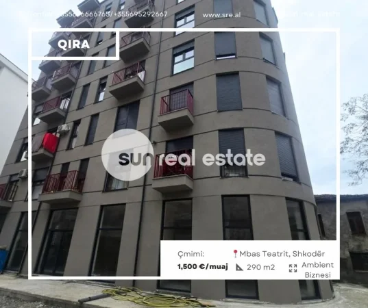 Shkoder, jepet me qera ambjent biznesi Kati 0, 290 m² 1.500 € (MAS TEATRIT, SHKODER)