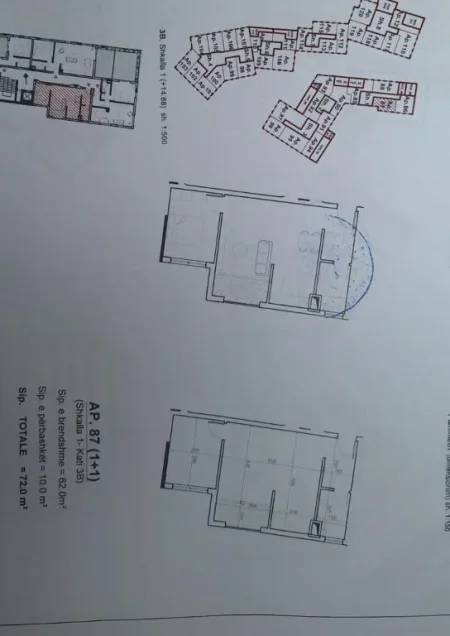 Sarande, shitet apartament 1+1 Kati 2, 72 m² 100.800 € (sarande qender)