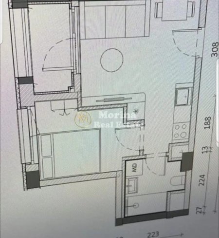 Tirane, shitet apartament 1+1 Kati 1, 40 m² 64.000 € (Ali Demi)