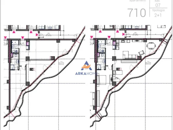 Tirane, shitet apartament 2+1+Ballkon Kati 7, 176 m² 844.232 € 