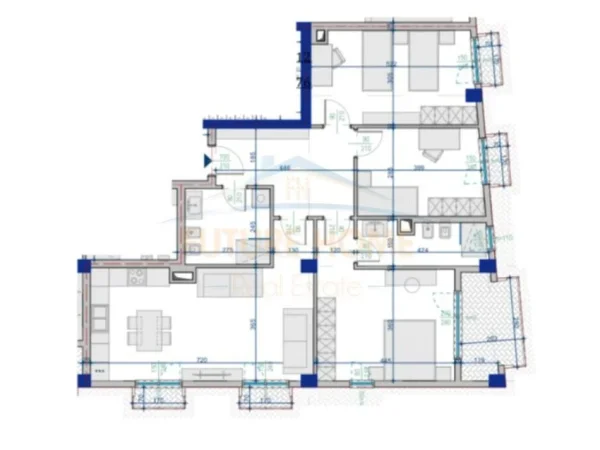 Tirane, shitet apartament 3+1 Kati 6, 141 m² 169.128 € (Paskuqan)
