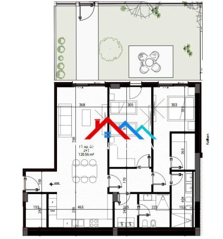 Tirane, shitet apartament 2+1+Ballkon Kati 0, 204 m² 400.000 € (MJULL BATHORE)