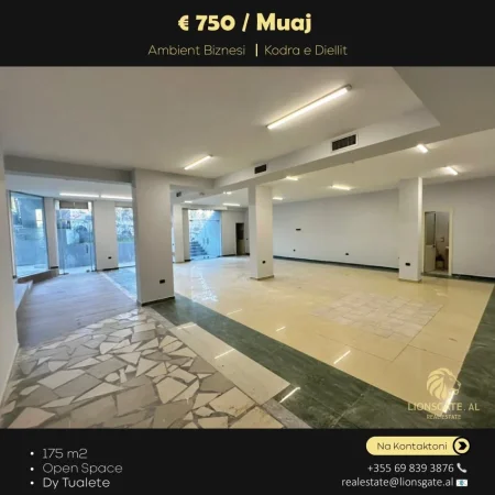 Tirane, jepet me qera ambjent biznesi Kati 0, 175 m² 750 € (Kodra Diellit)