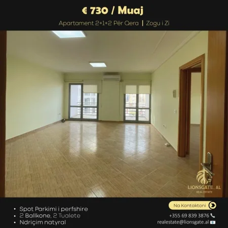 Tirane, jepet me qera ambjent biznesi Kati 6, 106 m² 730 € (Zogu i Zi)