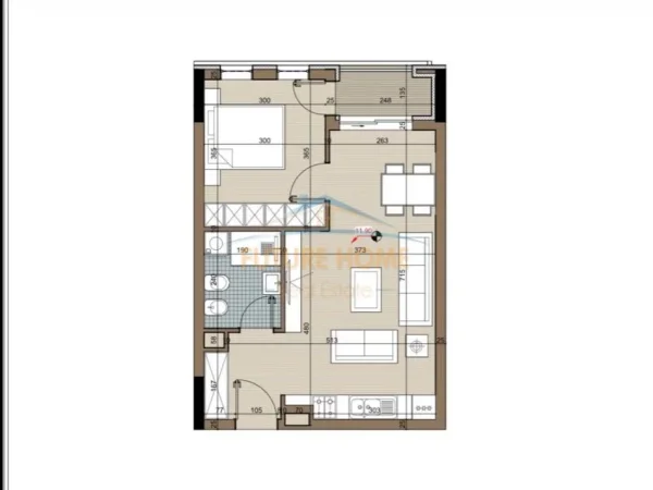 Tirane, shitet apartament 1+1 Kati 3, 63 m² 50.736 € (KAMEZ)