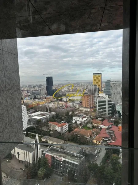Tirane, jepet me qera apartament 1+1 Kati 27, 110 m² 2.000 € ( DOWNTOWN ONE )