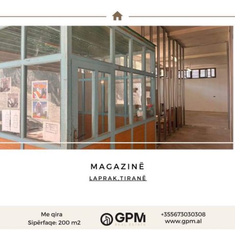 Tirane, jepet me qera magazine Kati 0, 200 m² 45.000 Leke ne Laprake