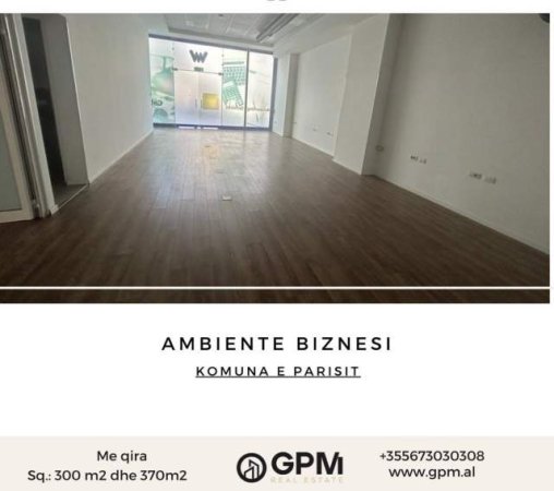 Tirane, jepet me qera ambjent biznesi Kati 0, 300 m² 10 Euro m2 ne Komune Parisit
