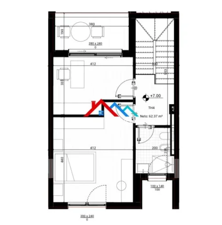 Tirane, shitet Vile 2+1+Ballkon Kati 3, 362 m² 750.000 € (MJULL BATHORE)