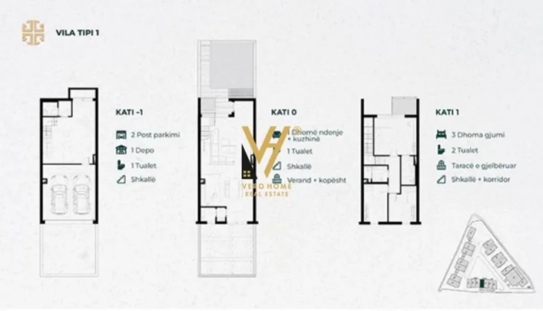 Tirane, shitet Vile 2 Katshe Kati 0, 361 m² 679.000 € (GREEN UP LIVING, MJULL BATHORE)