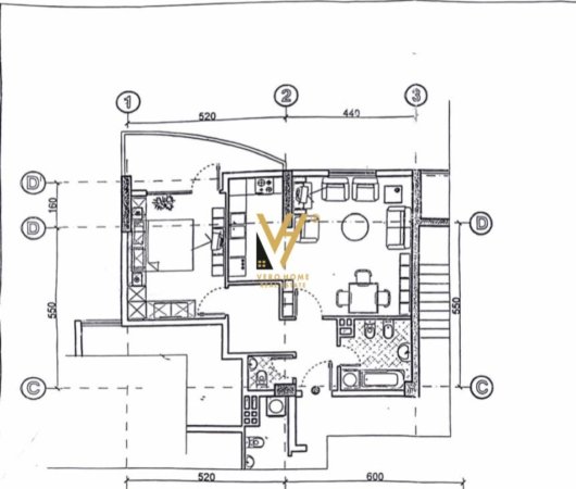 Tirane, shitet apartament 1+1+Ballkon Kati 12, 70 m² 170.000 € (ISH STACIONI I TRENIT)