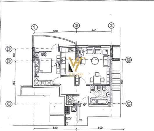 Tirane, shitet apartament 1+1+Ballkon Kati 12, 70 m² 170.000 € (ISH STACIONI I TRENIT)