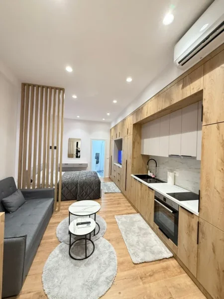 Tirane, jepet me qera garsonier 1+1 Kati 1, 35 m² 370 € (Rruga e dajtit , 100 m mbi Resorant Fresku)