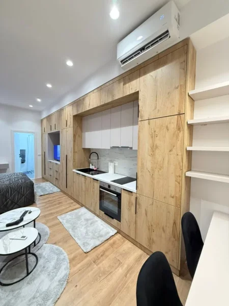 Tirane, jepet me qera garsonier 1+1 Kati 1, 35 m² 370 € (Rruga e dajtit , 100 m mbi Resorant Fresku)