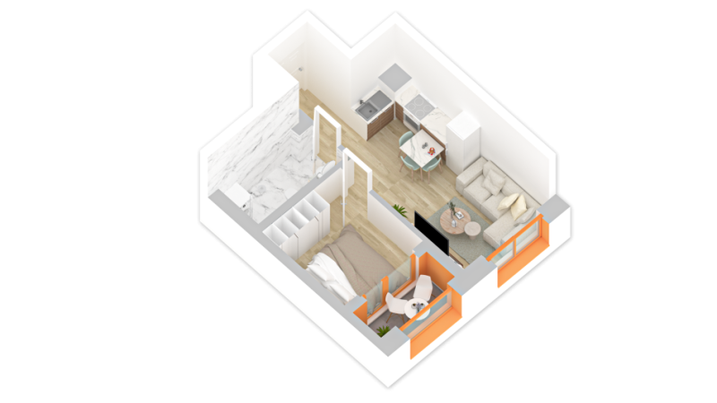 Tirane, shes apartament 1+1+Ballkon 60 m² 79.000 € (rruga pasho hysa)