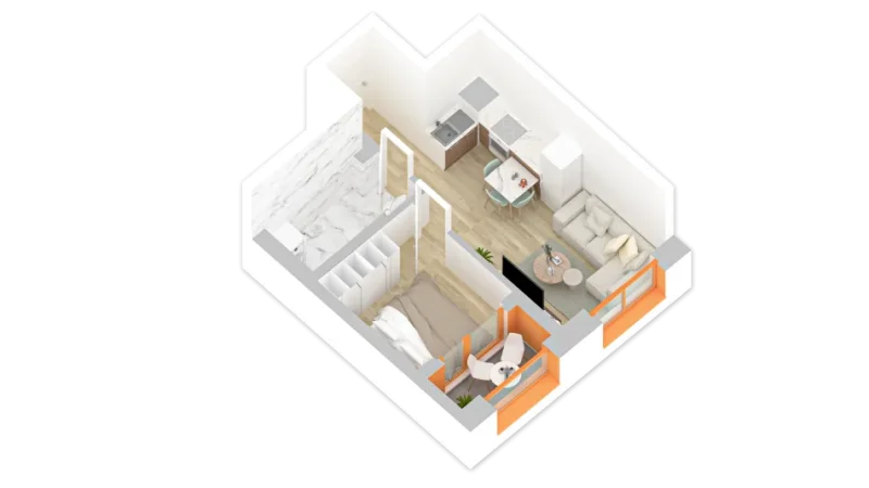 Tirane, shes apartament 1+1+Ballkon 60 m² 79.000 € (rruga pasho hysa)