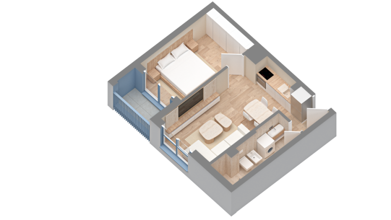 Tirane, shitet apartament 1+1 Kati 1, 56.2 m² 85.000 Euro (rruga dalip topi)