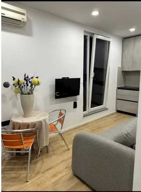 Tirane, jepet me qera apartament 1+1 Kati 9, 30 m² 450 € (ish tregu elektrik)