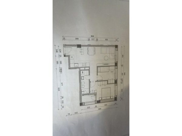Tirane, shes apartament 2+1 Kati 9, 74 m² 129.000 € (Kadiu Rezidence)
