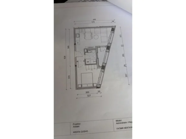 Tirane, shes apartament 1+1 Kati 5, 52 m² 91.000 € (Kompleksi Kadiu)