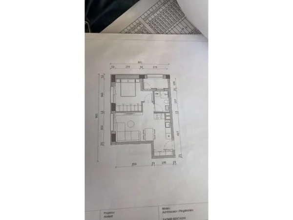 Tirane, shes apartament 1+1 Kati 8, 59 m² 103.000 € (Ali Demi)