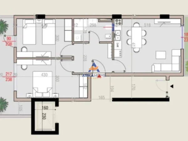 Tirane, shitet apartament 2+1 Kati 0, 101 m² 190.000 € 