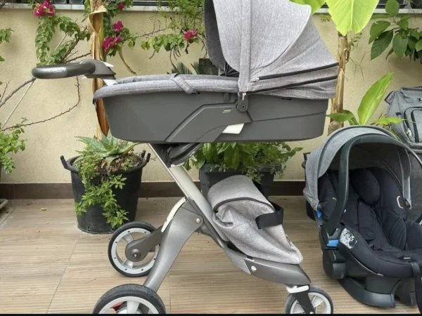 Tirane, Shitet karroca Stokke X pkory, set 3 pjese e kompeluar, 45.000 leke