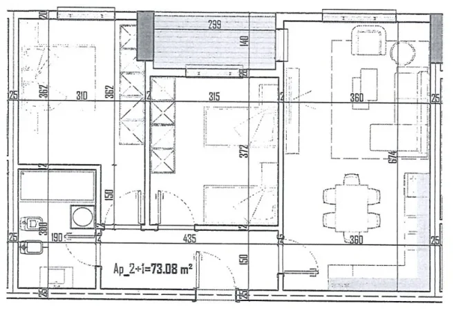 Shitet apartament 2+1 ,Kati 1, 84 m² 88.337 €